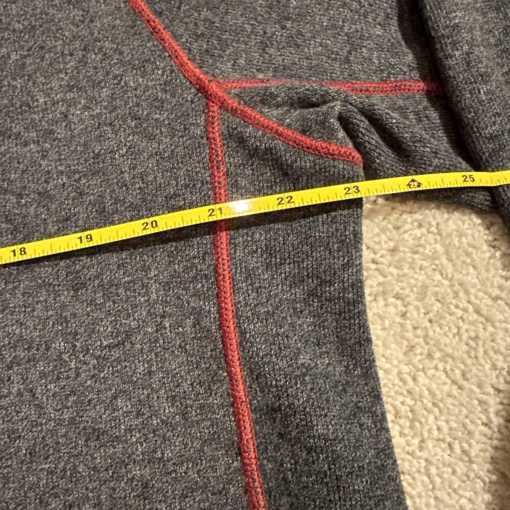 Tommy Bahama Reversible Quarter Zip Pullover Mens Medium Dark Grey/Burgundy Wine - Picture 9 of 9